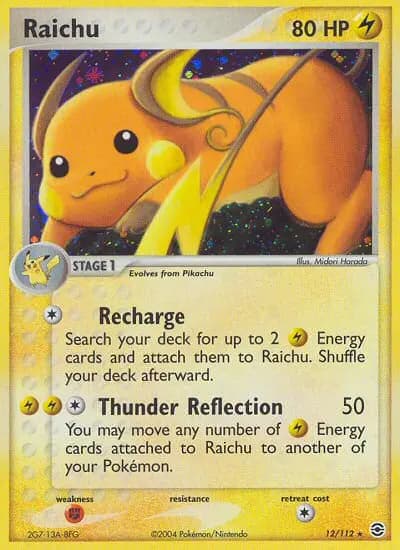 Raichu — FireRed & LeafGreen card #12