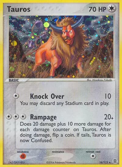 Tauros — FireRed & LeafGreen card #16