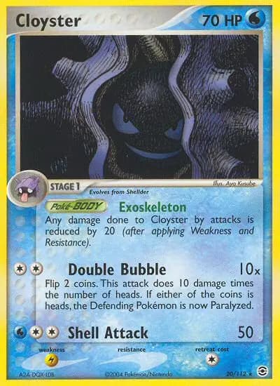 Cloyster — FireRed & LeafGreen card #20