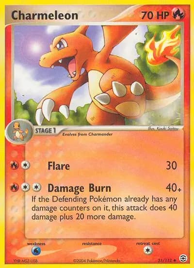 Charmeleon — FireRed & LeafGreen card #31