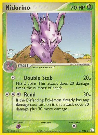 Nidorino — FireRed & LeafGreen card #41