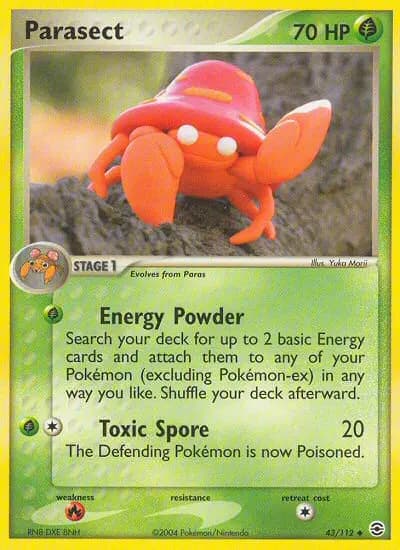 Parasect — FireRed & LeafGreen card #43