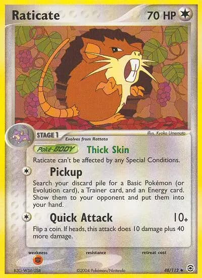 Raticate — FireRed & LeafGreen card #48