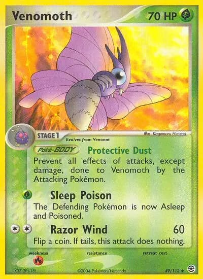 Venomoth — FireRed & LeafGreen card #49