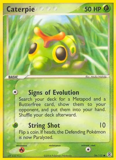 Caterpie — FireRed & LeafGreen card #56