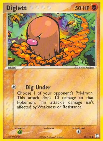 Diglett — FireRed & LeafGreen card #61
