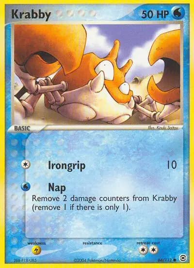 Krabby — FireRed & LeafGreen card #66