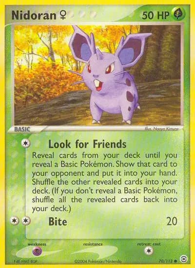 Nidoran♀ — FireRed & LeafGreen card #70