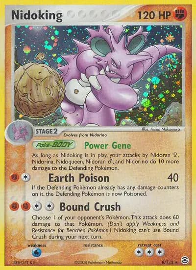 Nidoking — FireRed & LeafGreen card #8