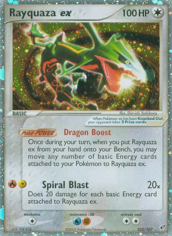 Rayquaza ex — Deoxys card #102