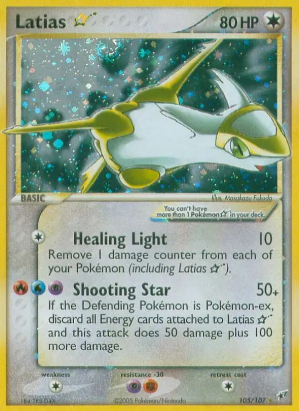 Latias Star — Deoxys card #105