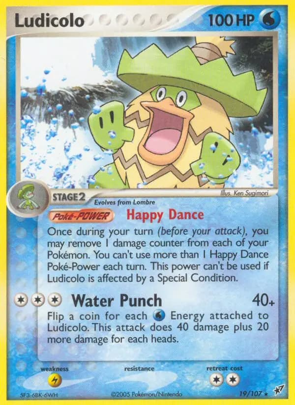 Ludicolo — Deoxys card #19