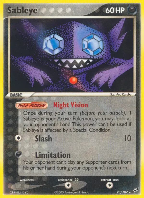 Sableye — Deoxys card #23