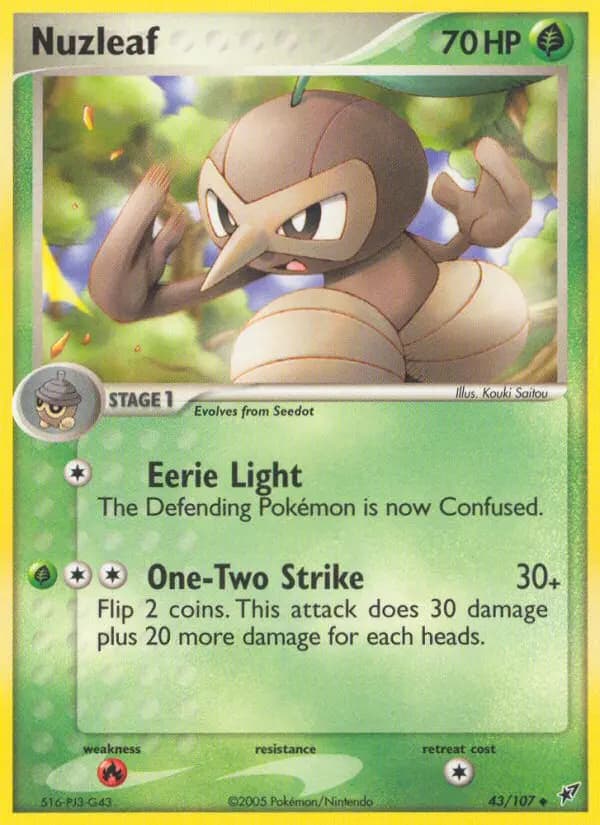 Nuzleaf — Deoxys card #43
