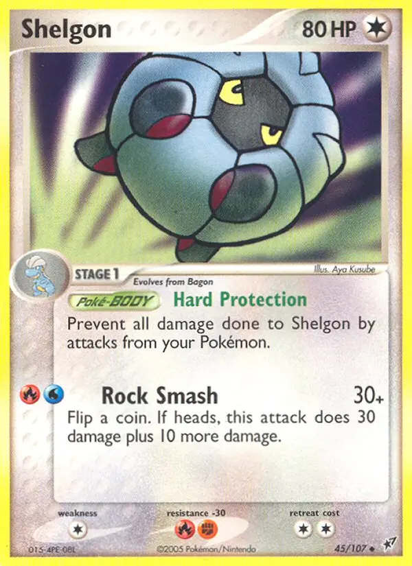 Shelgon — Deoxys card #45