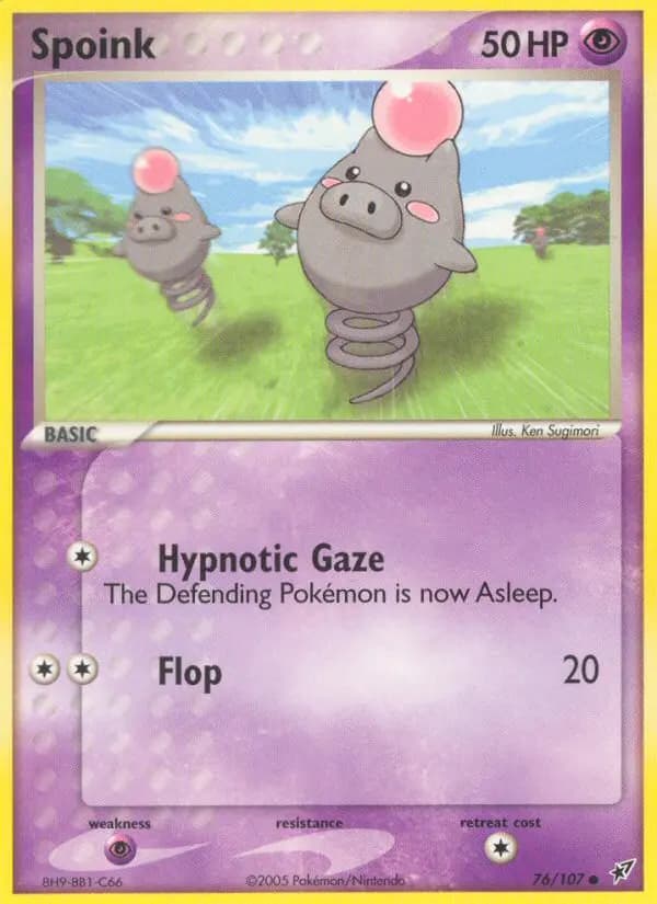 Spoink — Deoxys card #76