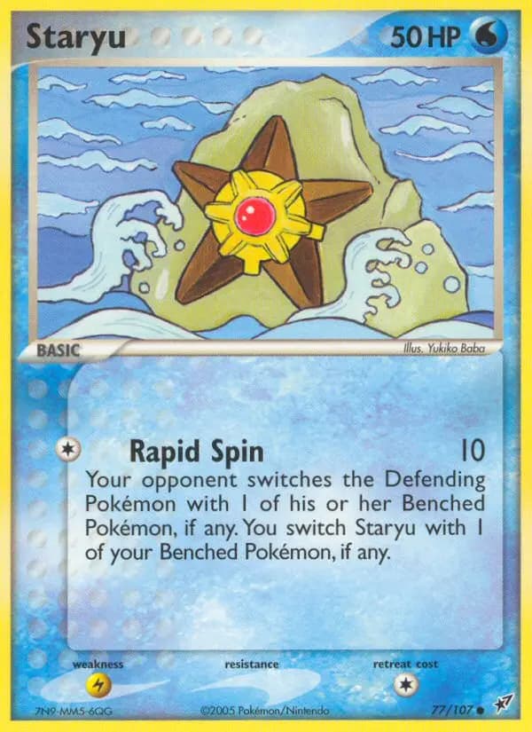Staryu — Deoxys card #77