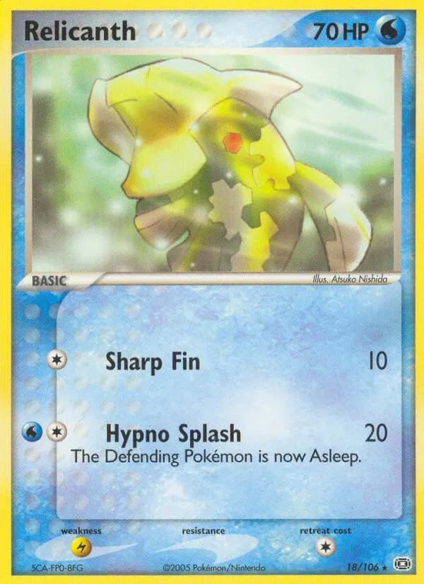 Relicanth — Emerald card #18