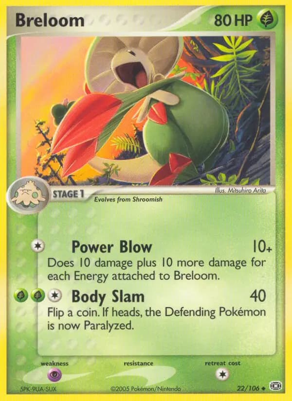 Breloom — Emerald card #22