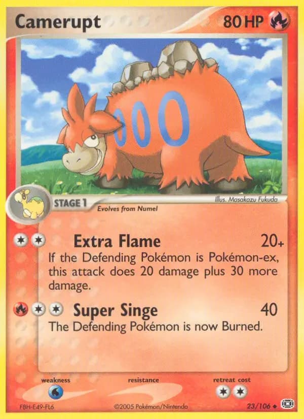 Camerupt — Emerald card #23