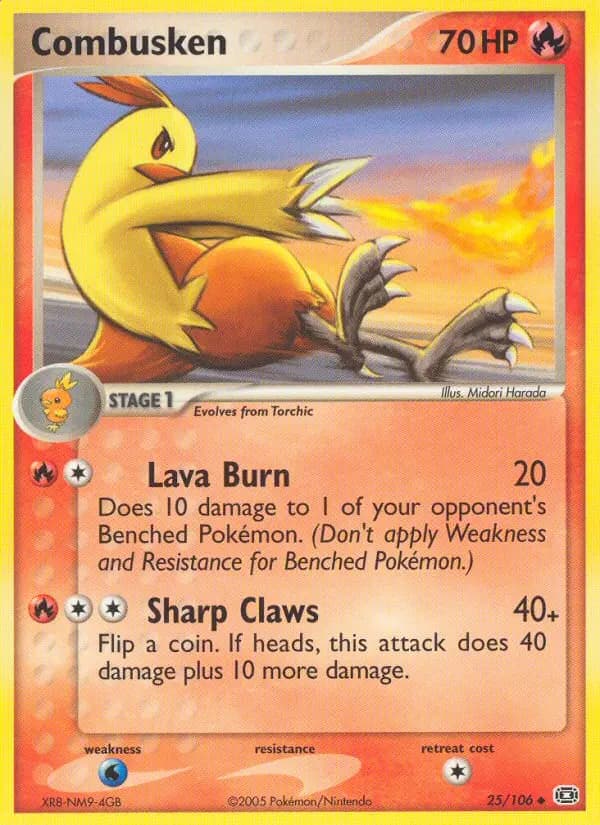 Combusken — Emerald card #25