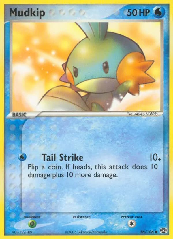Mudkip — Emerald card #56