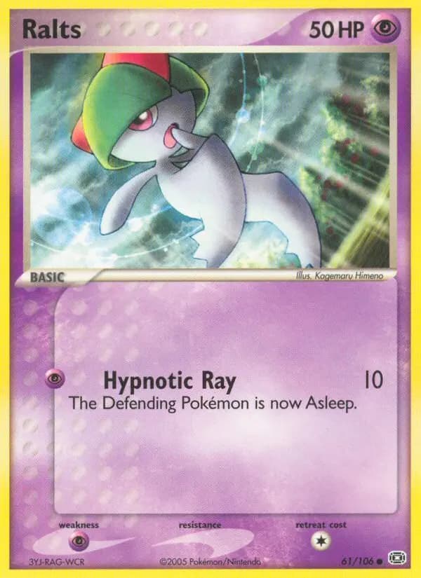 Ralts — Emerald card #61