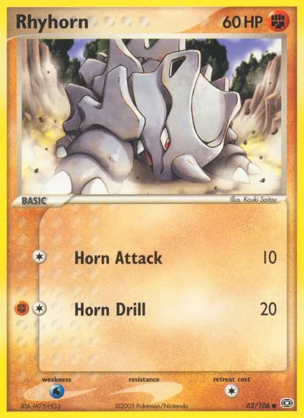 Rhyhorn — Emerald card #62
