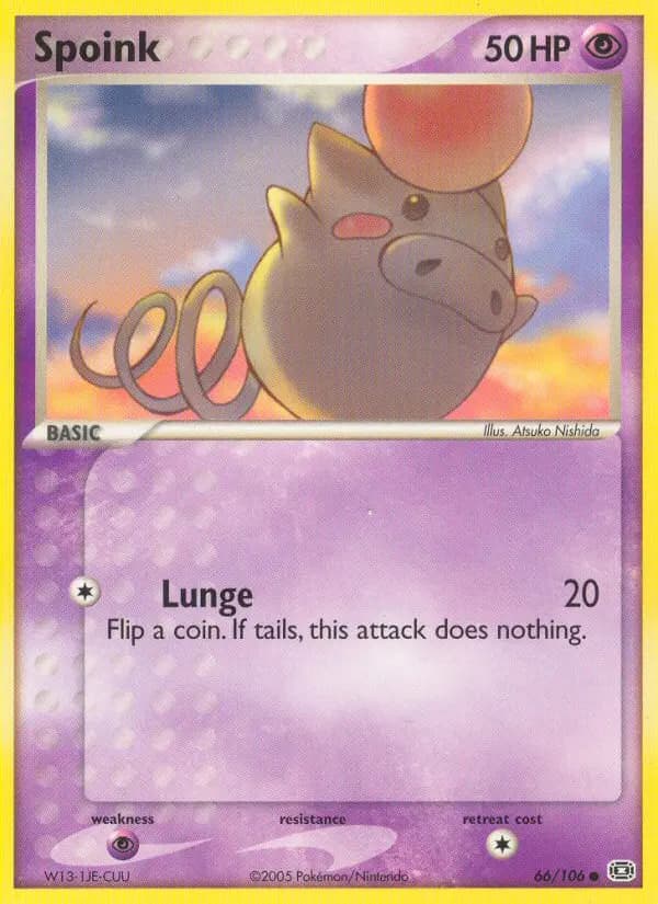 Spoink — Emerald card #66