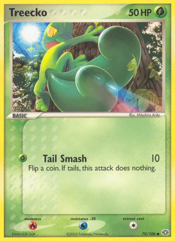 Treecko — Emerald card #70