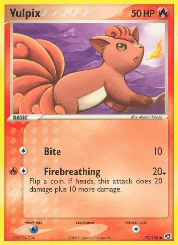 Vulpix — Emerald card #72