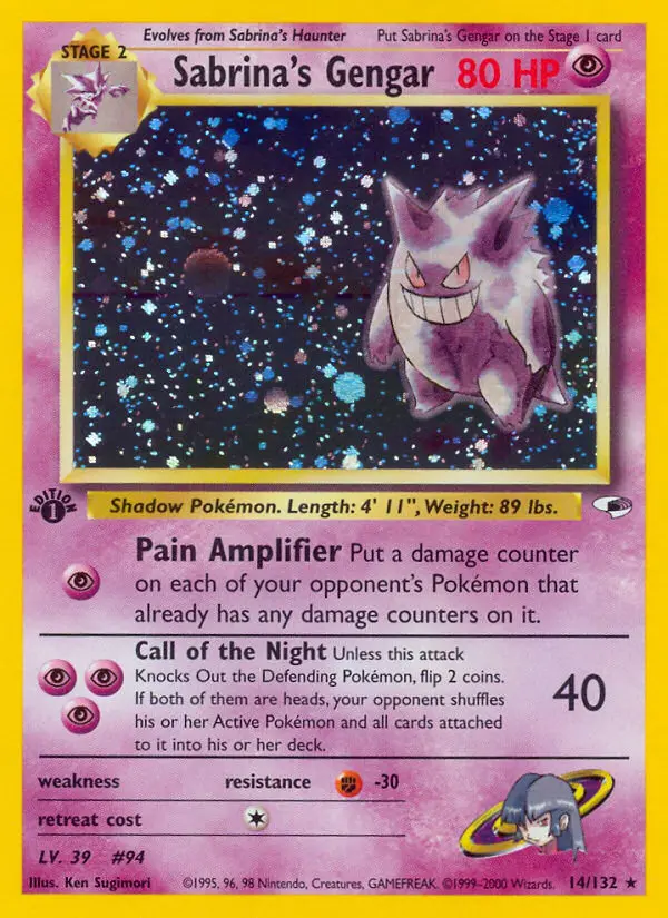 Sabrina's Gengar — Gym Heroes card #14