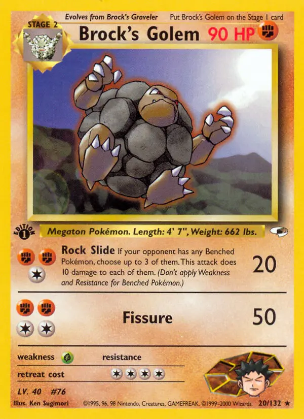 Brock's Golem — Gym Heroes card #20