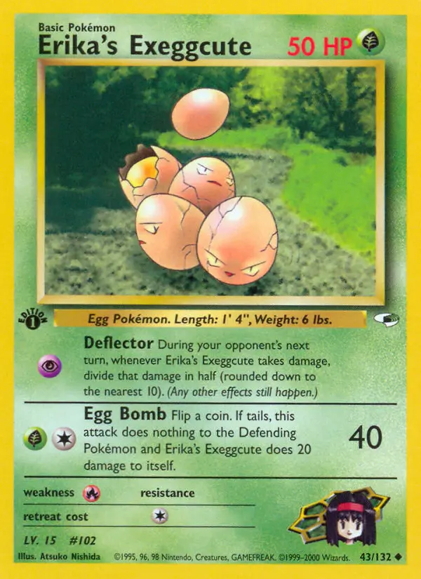 Erika's Exeggcute — Gym Heroes card #43