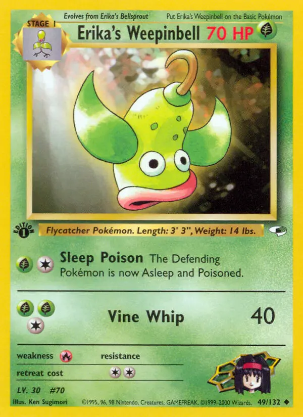 Erika's Weepinbell — Gym Heroes card #49