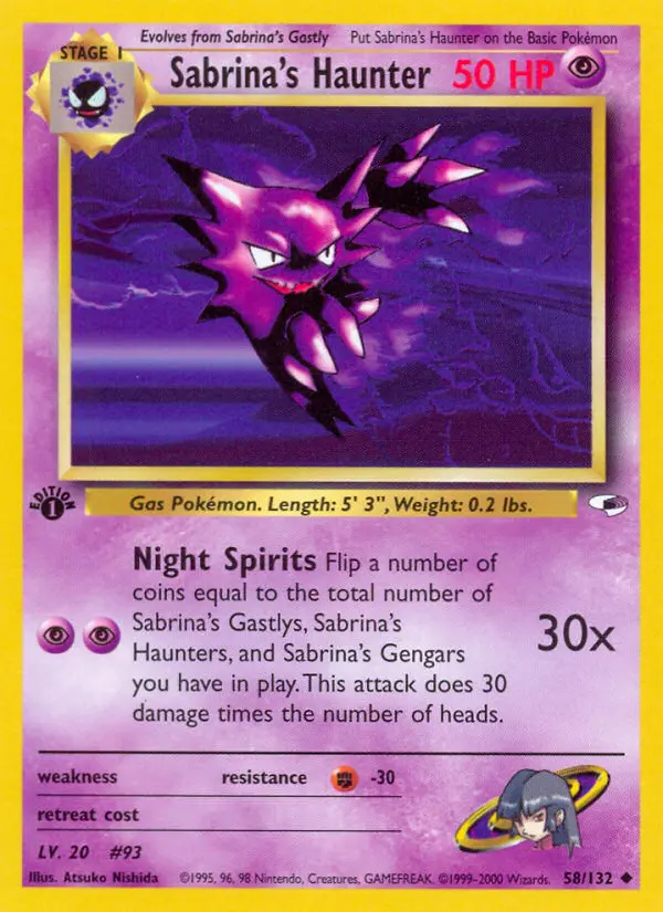 Sabrina's Haunter — Gym Heroes card #58