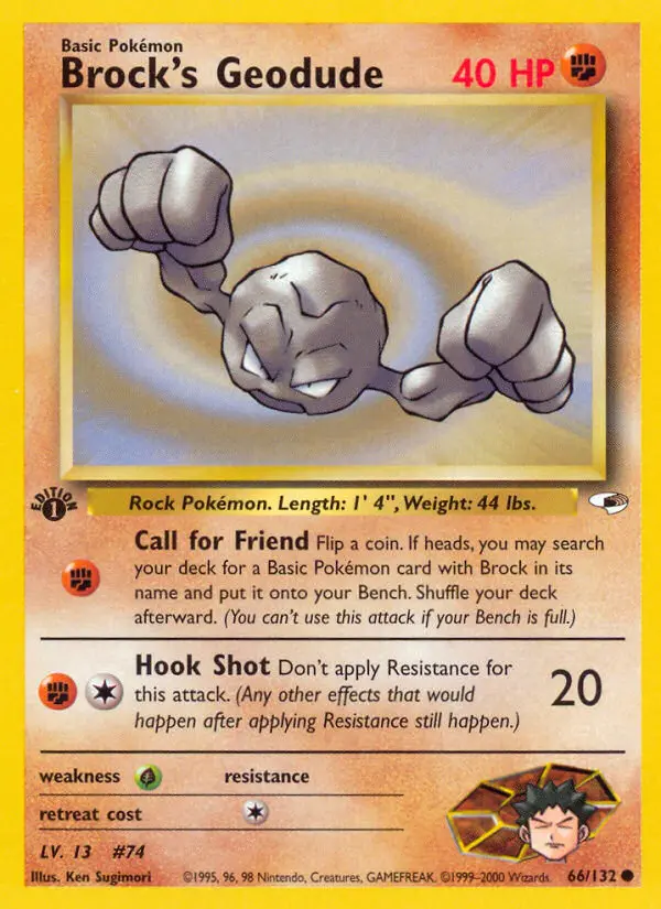 Brock's Geodude — Gym Heroes card #66