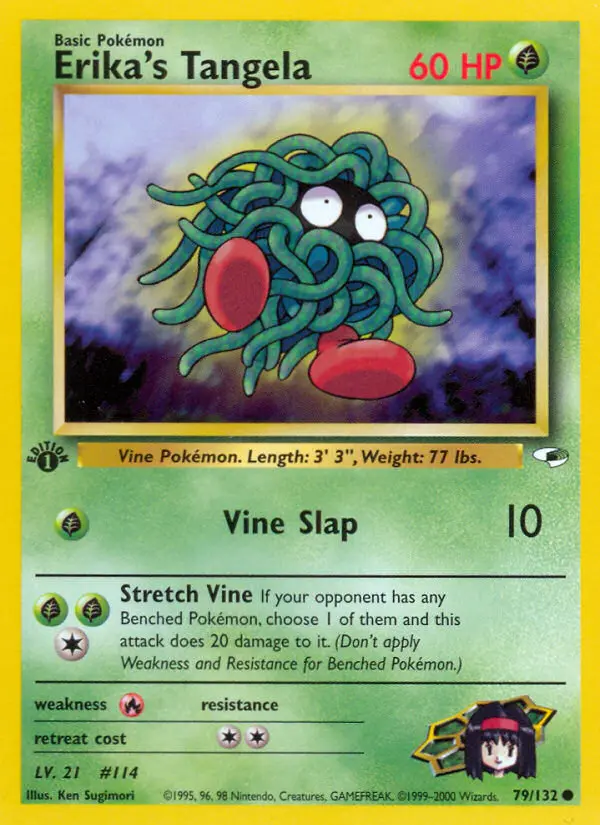 Erika's Tangela — Gym Heroes card #79