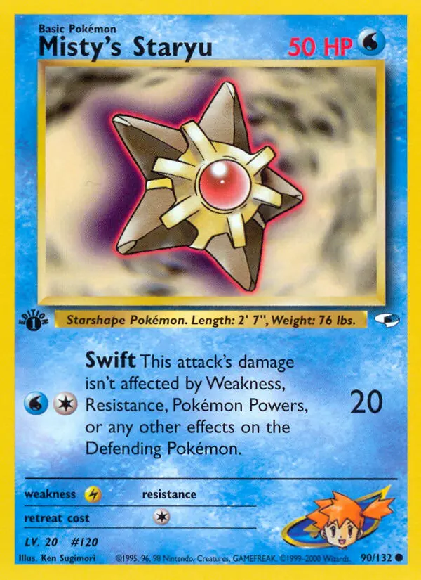 Misty's Staryu — Gym Heroes card #90
