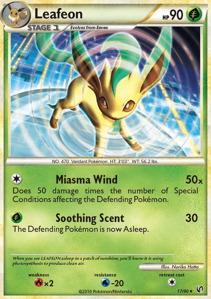 Leafeon — Undaunted card #17