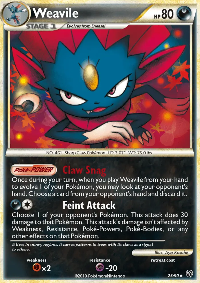 Weavile — Undaunted card #25