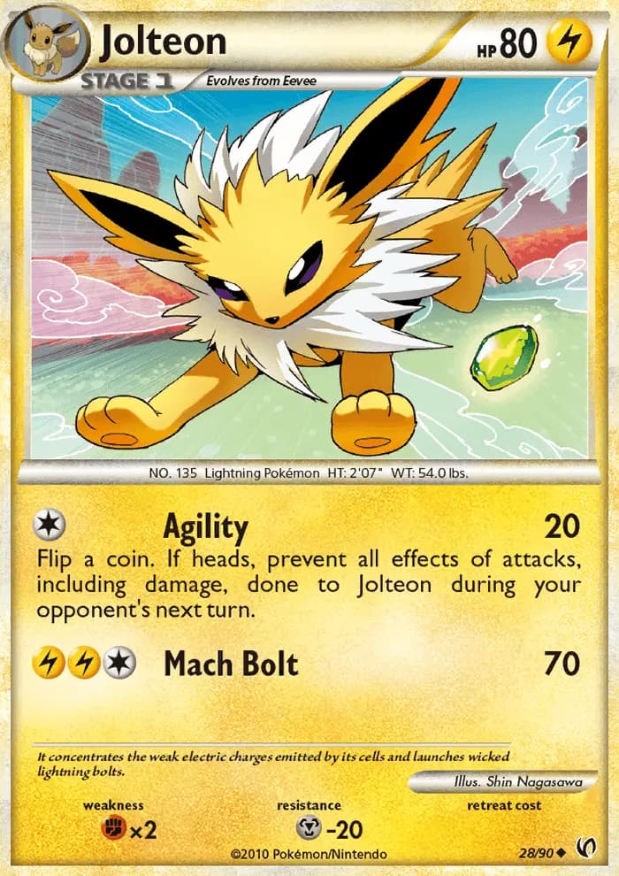Jolteon — Undaunted card #28