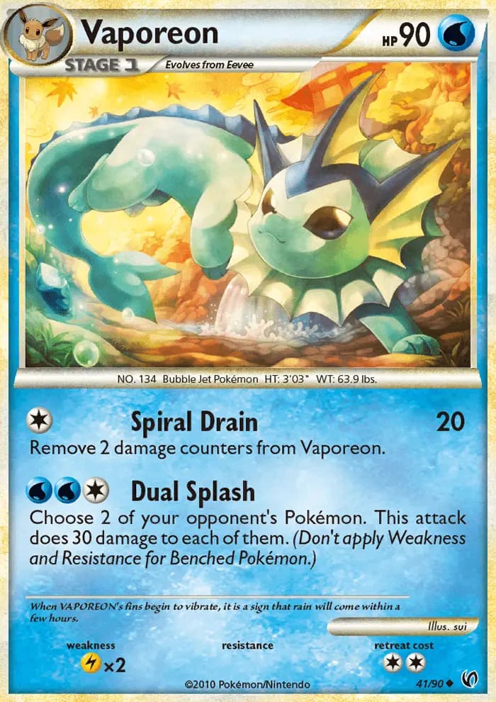 Vaporeon — Undaunted card #41