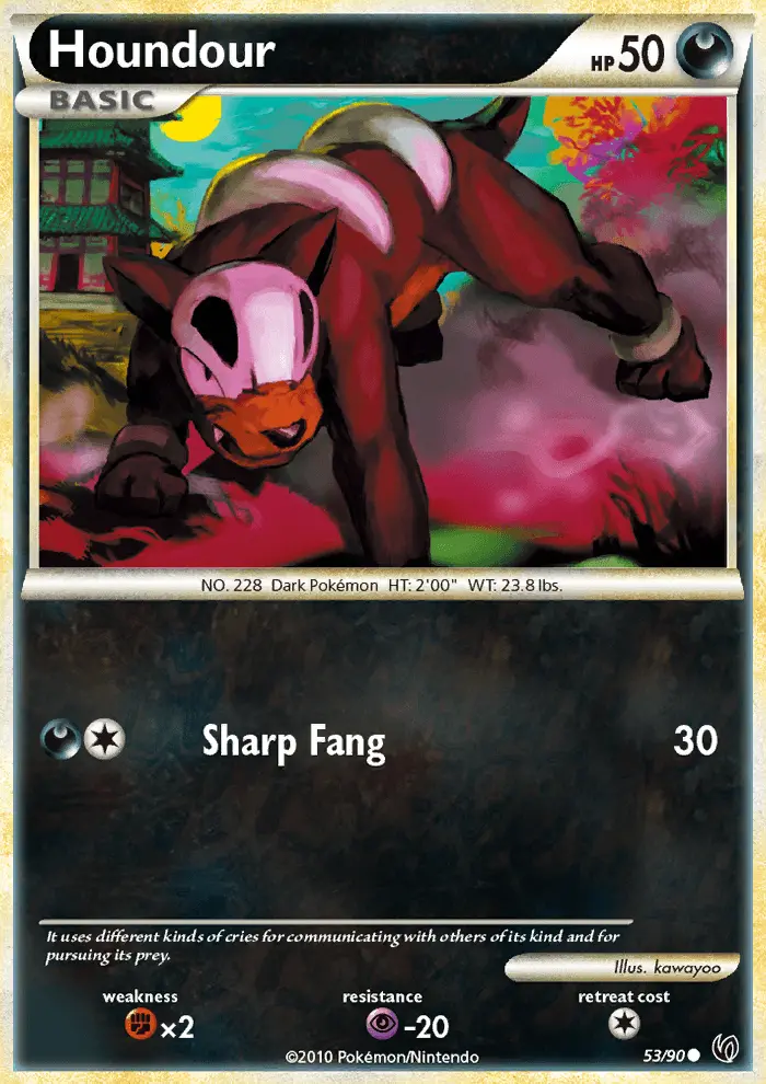 Houndour — Undaunted card #53