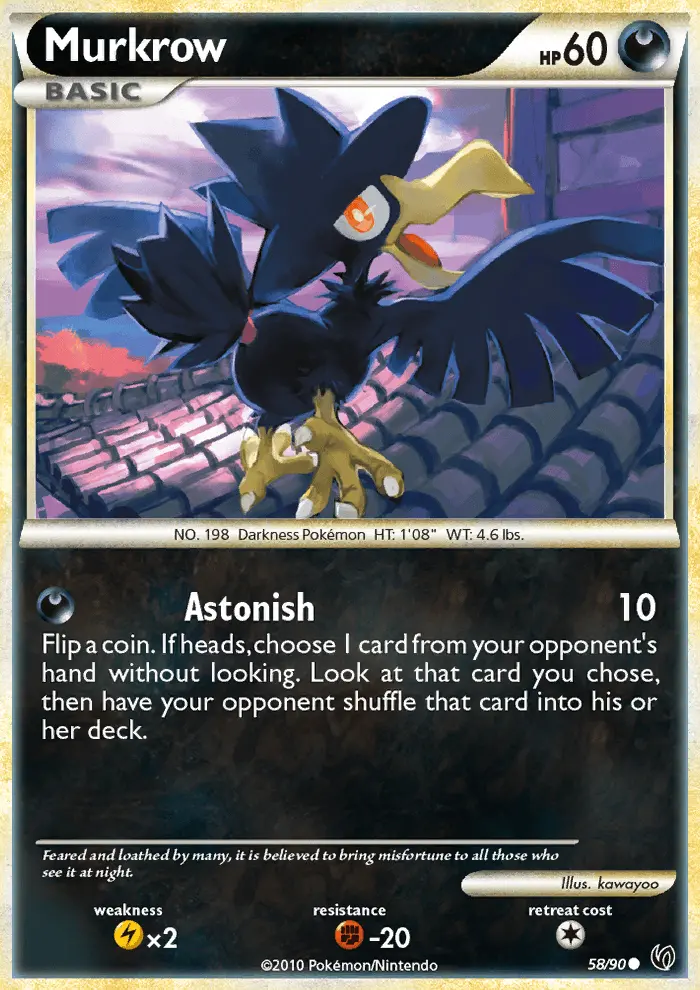 Murkrow — Undaunted card #58