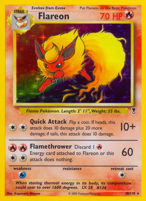 Flareon — Legendary Collection card #10