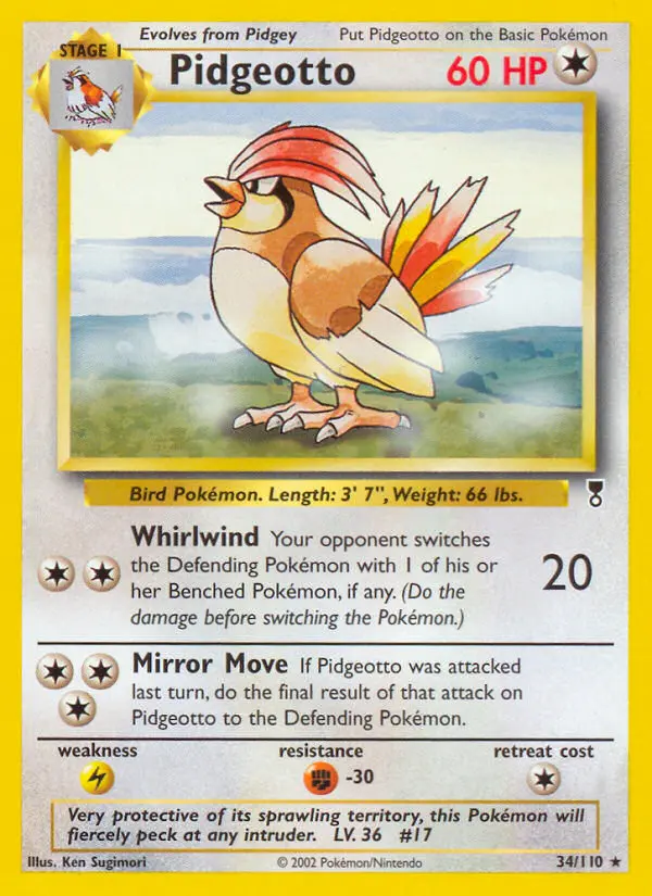 Pidgeotto — Legendary Collection card #34