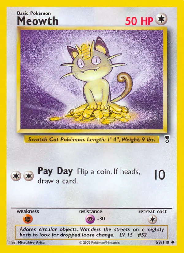 Meowth — Legendary Collection card #53