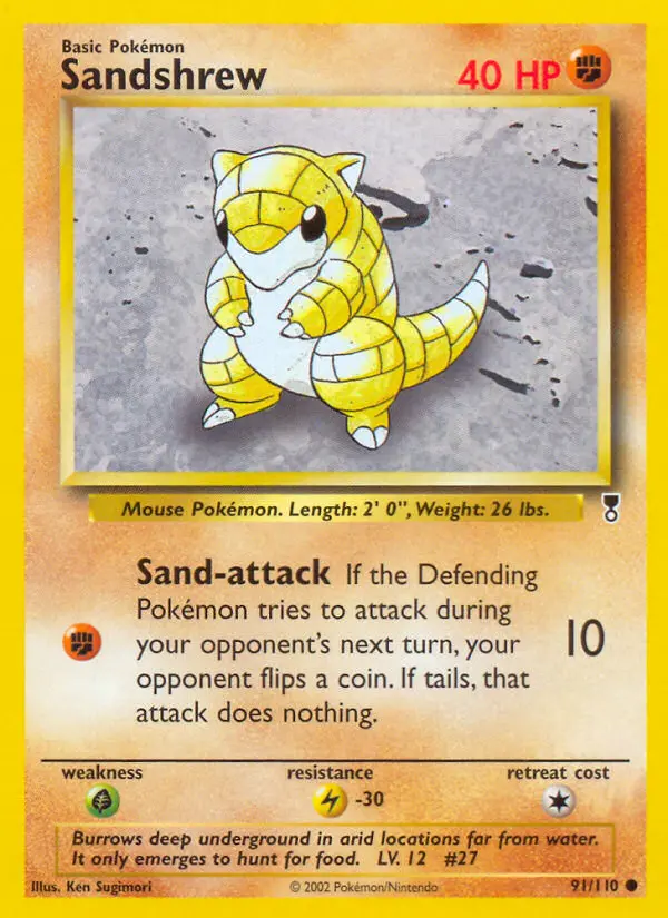 Sandshrew — Legendary Collection card #91