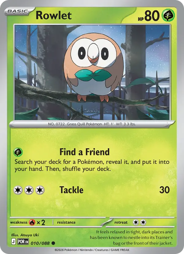 Rowlet — Perfect Order card #010